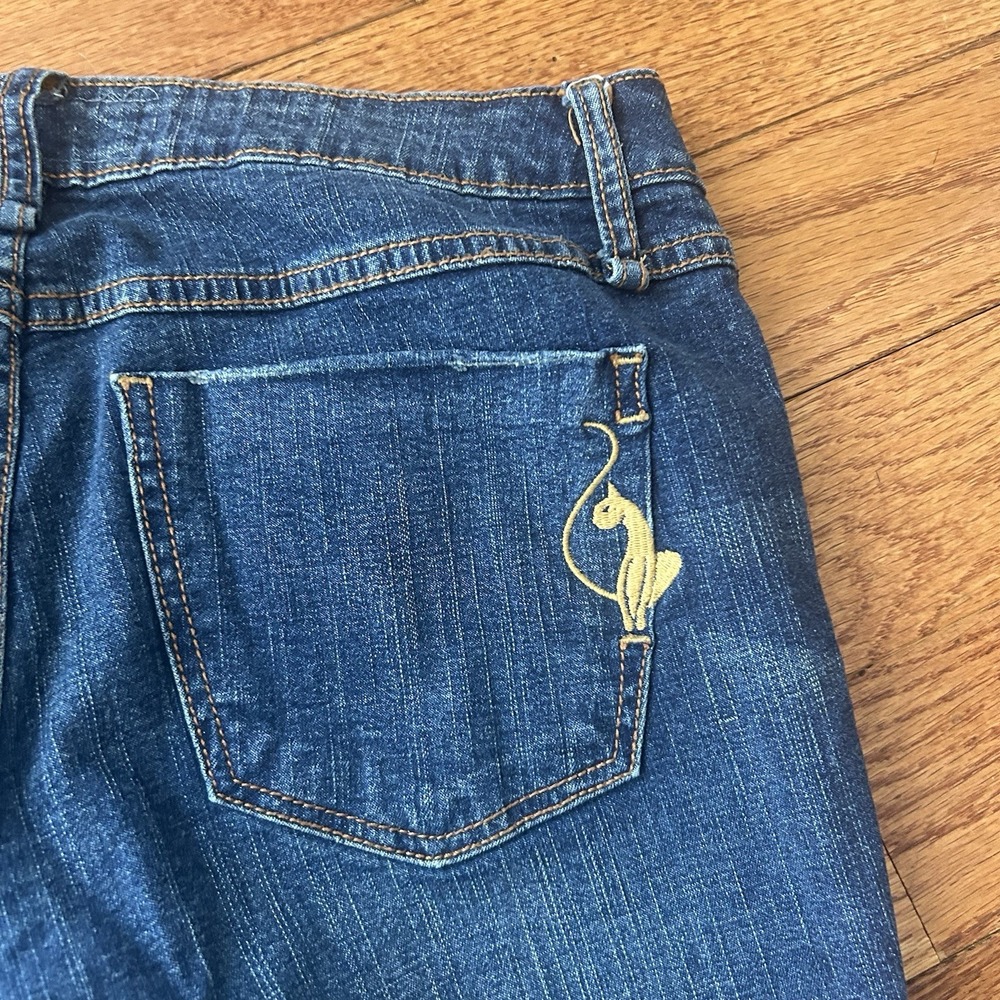 VTG 90s Baby Phat Silver Label Denim Jeans 11W Stretch Y2K Streetwear Grunge